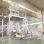 Una màquina automàtica d'envasat de detergents en pols d'1-3,5 kg a punt per al lliurament.