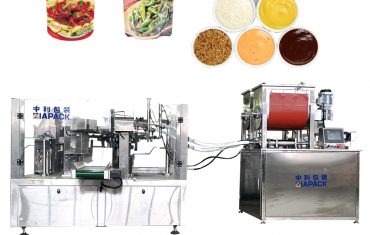 Envasadora automàtica de bosses preformades per a sopes mixtes