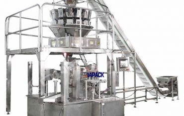 Bossa rotativa automàtica amb màquina segelladora d'embalatge amb cremallera