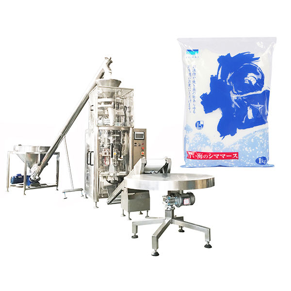 Màquina de segellat de farciment vertical amb copa volumètrica per a sal