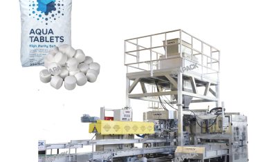 Màquina d'embossat i ompliment de pastilles de sal de 25-50 kg